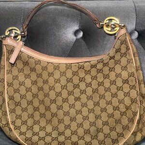 Vintage Gucci Monogram Medium GG Twins Hobo